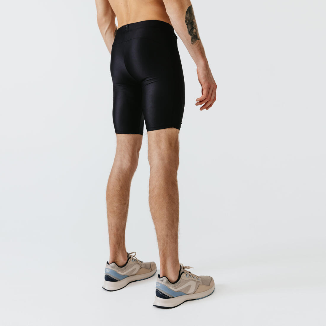 Mallas cortas de running transpirables negras para hombre Dry
