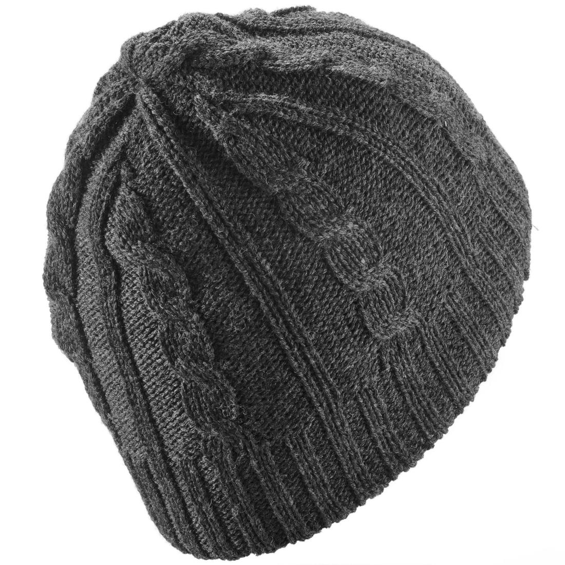 Gorro de Invierno Adulto Wedze Torsades Trenzas Gris