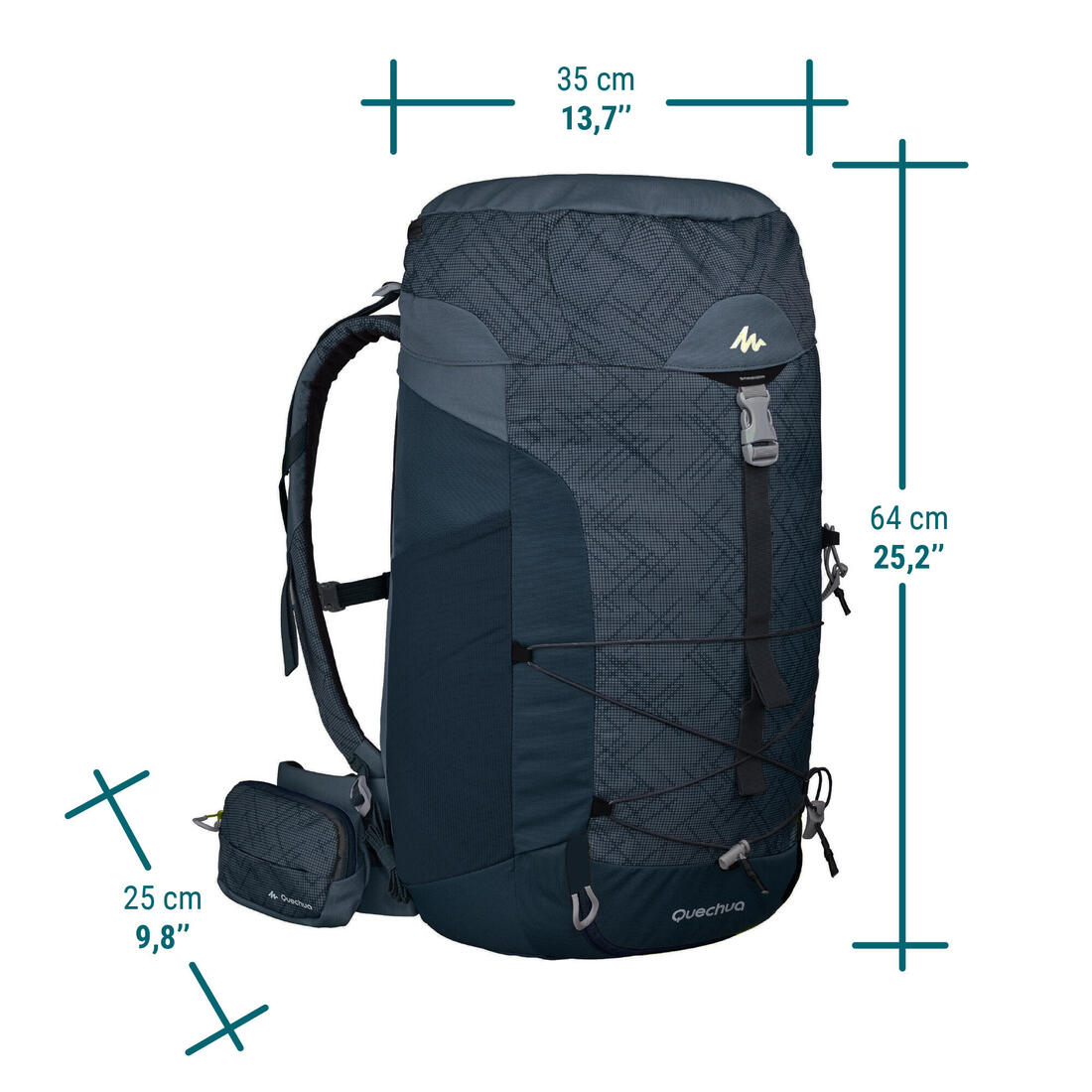Mochila de senderismo montaña 40L - MH100
