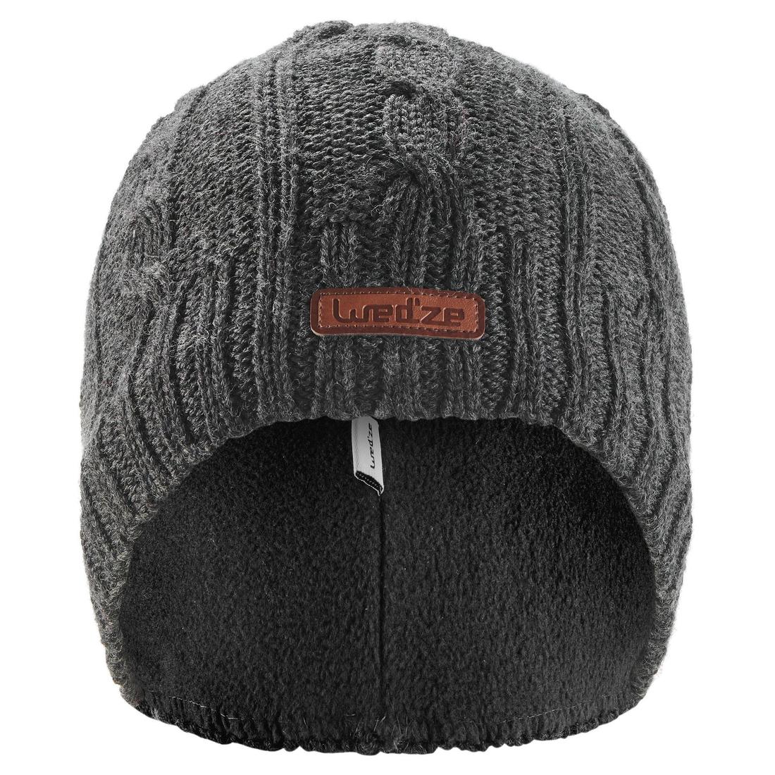 Gorro de Invierno Adulto Wedze Torsades Trenzas Gris