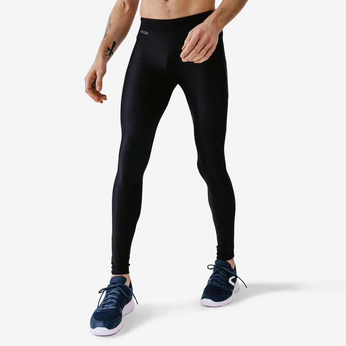 Mallas largas de running transpirables negras para hombre Dry