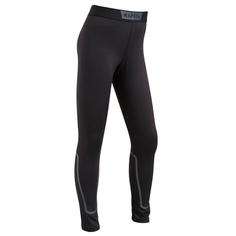 Mallas largas júnior Keepdry 100 cálidas negro