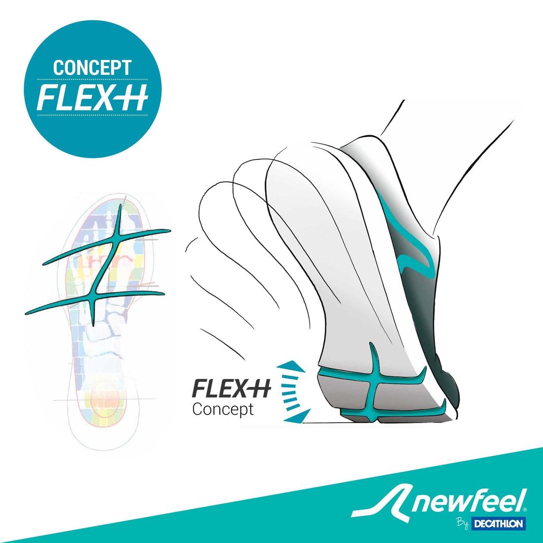 Tenis para Caminar para Hombre - PW 100 - Gris