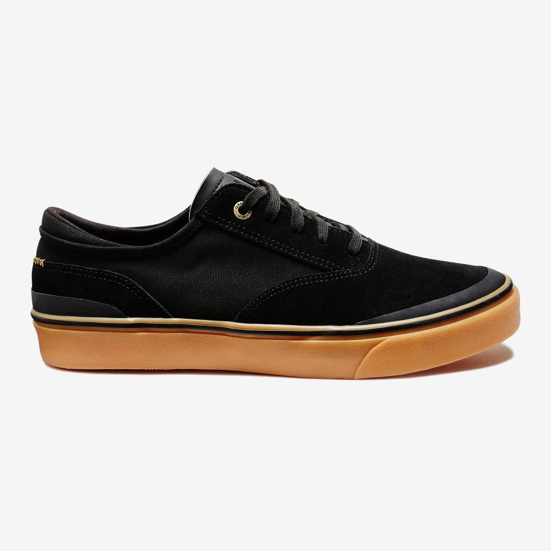 Tenis de tobillo bajo de skateboarding adulto VULCA negro