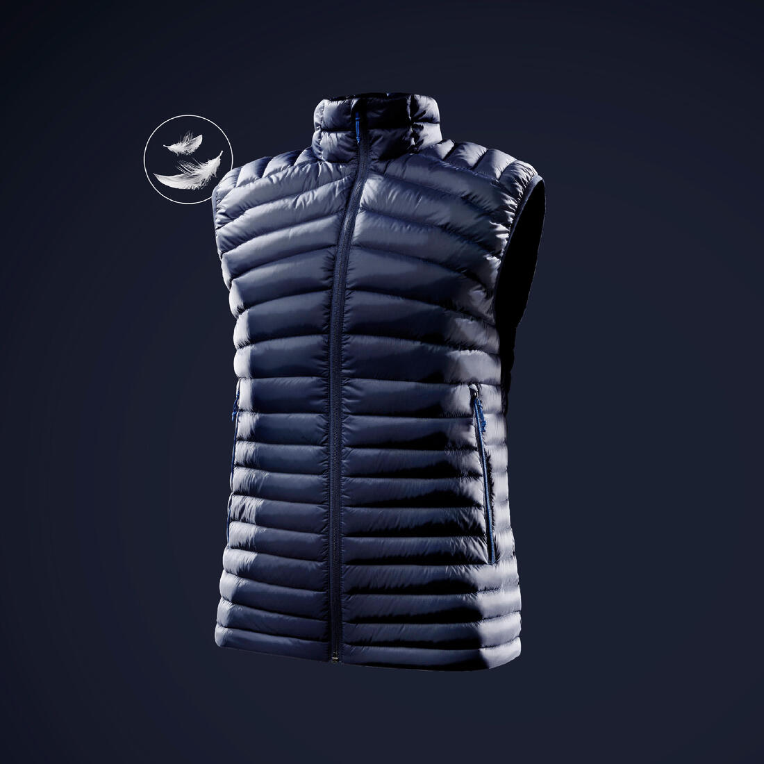 Chaleco acolchado de trekking y montañismo - MT100 - Plumón - Hombre