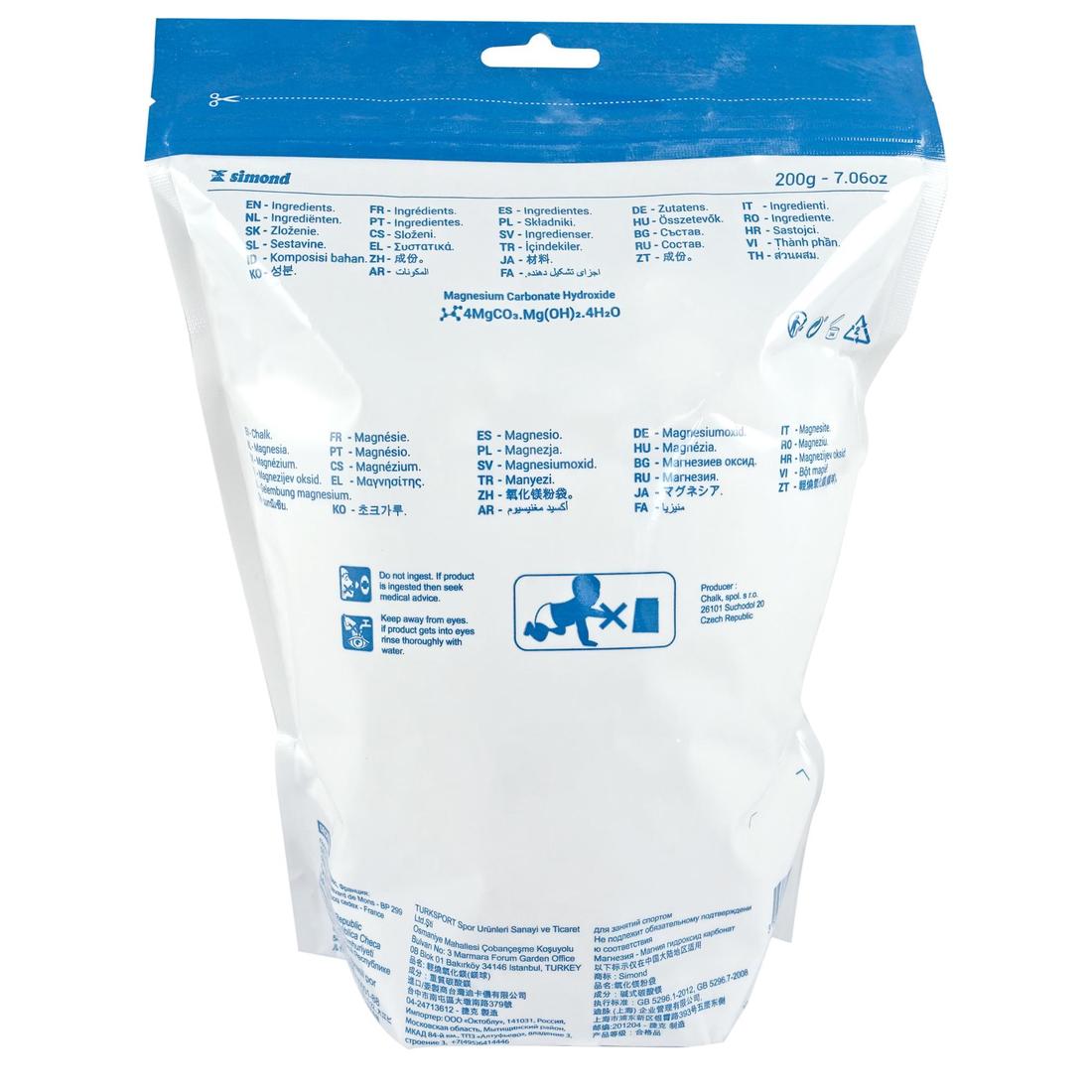 MAGNESIA DE ESCALADA 200 GRAMOS