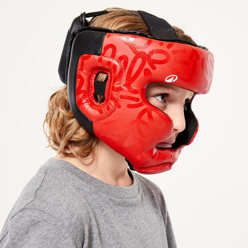 





Casco integral de box rojo para niños