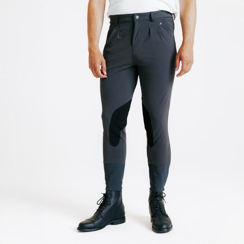 





Pantalón Equitación 500 Hombre Gris Oscuro