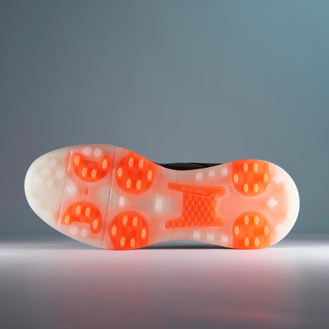 Zapatos de golf impermeables blancos para hombre Grip Waterproof