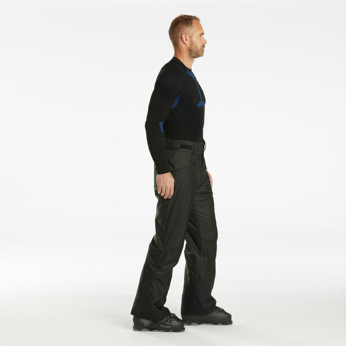 Pantalon de esqui negro y calido para hombre SKI P 180 Decathlon Panama