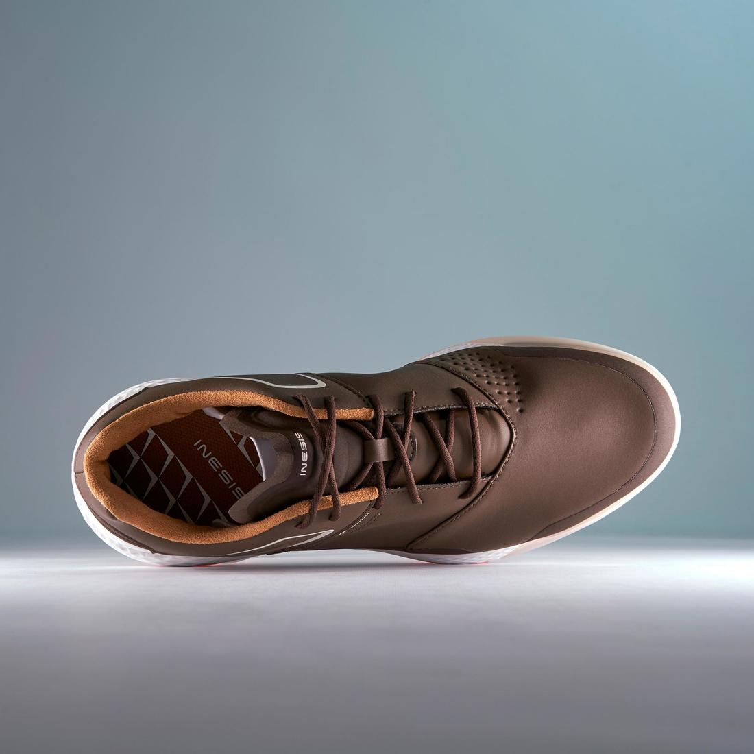 Zapatos de golf impermeables blancos para hombre Grip Waterproof