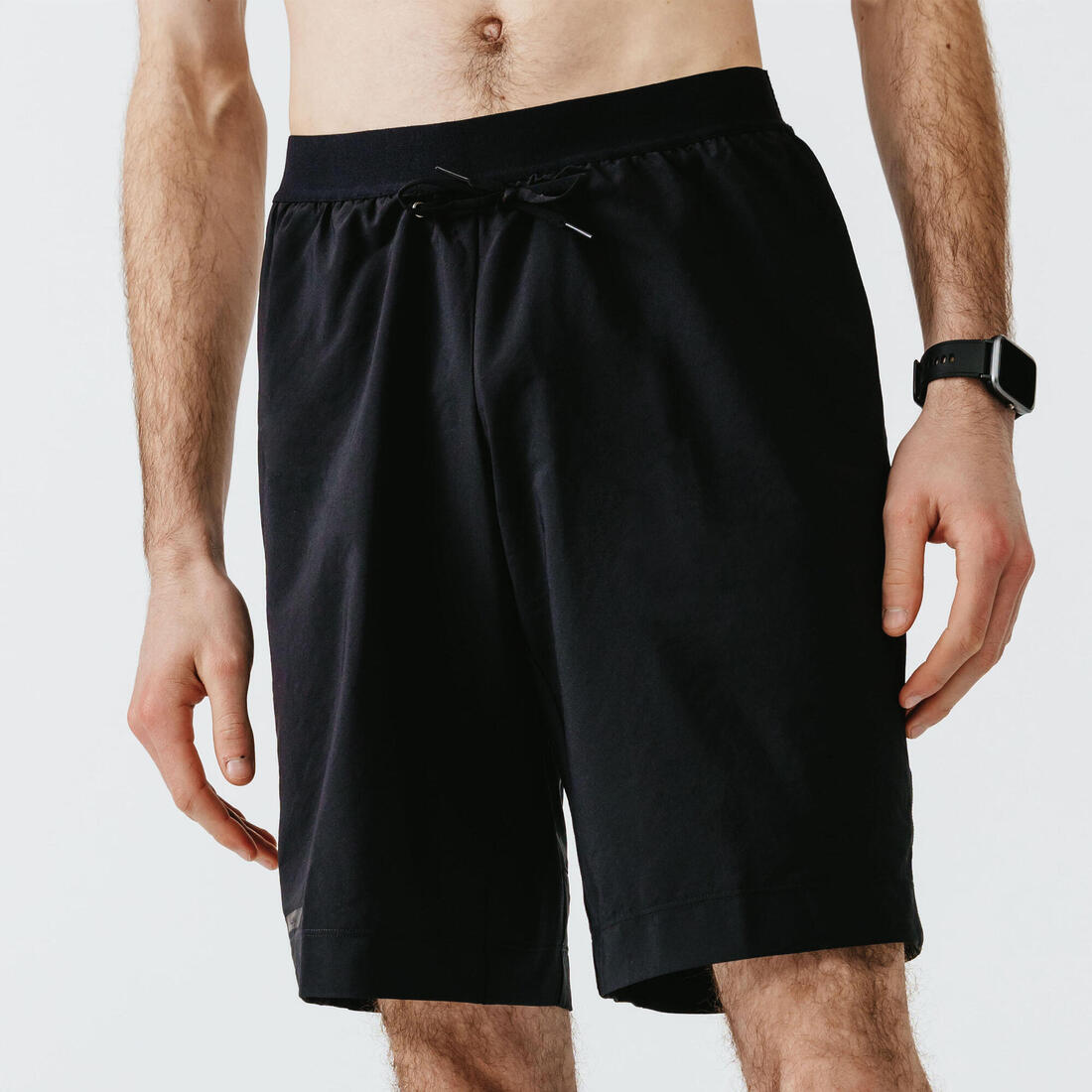 Short de Running 2 en 1 para Hombre - Kalenji - Dry+ - Negro - Bóxer Integrado