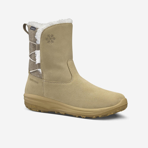 





Botas nieve cálidas impermeables de senderismo - SH500 piel - Mujer