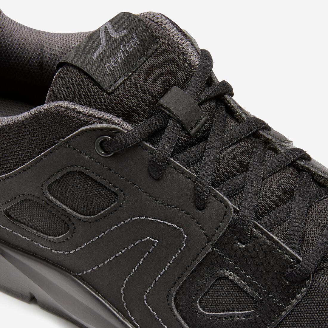 Calzado para caminar negro para hombre HW 100