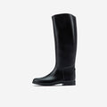 Botas Equitación Fouganza Schooling Adulto Negro PVC