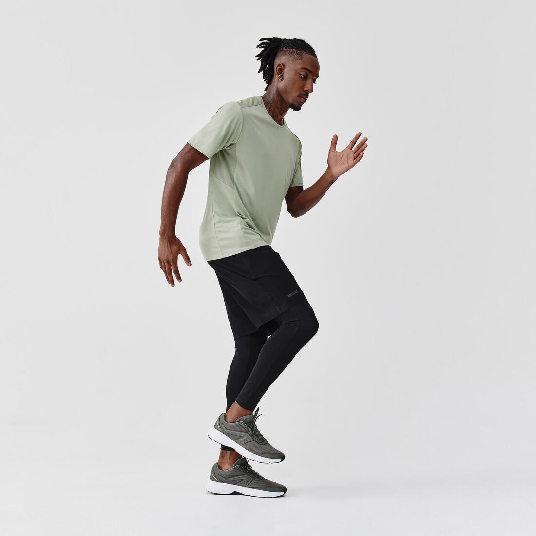 TENIS DE RUNNING PARA HOMBRE RUN CUSHION NEGROS GRISES