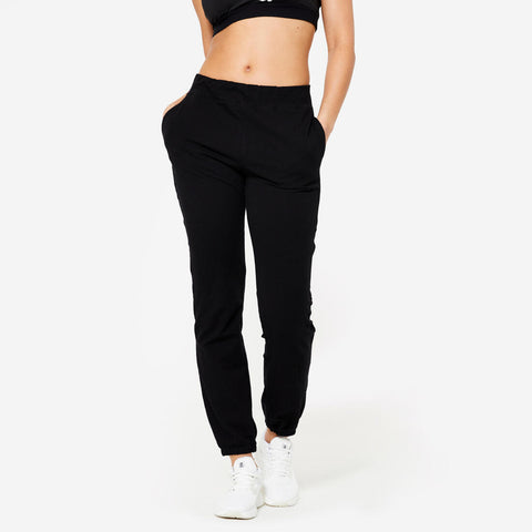 





Pantalón de fitness tipo jogger negro para mujer 100