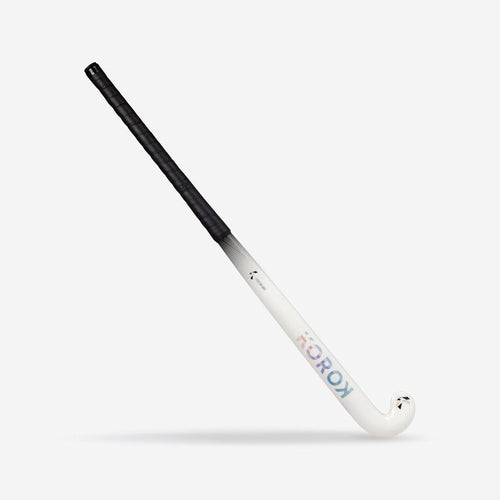 





Stick de hockey sobre hierba adulto mid bow 30% carbono FH530 blanco negro