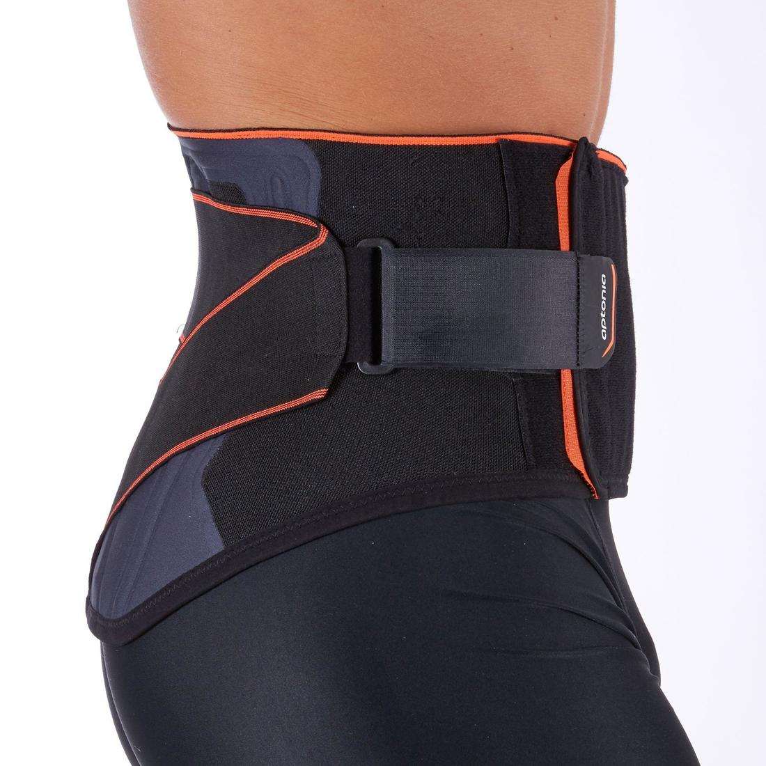 Cinturón lumbar de sujeción para hombre/mujer MID 500 negro - Decathlon Panama