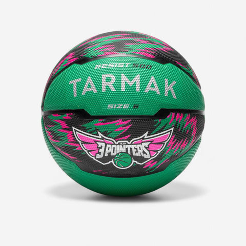 





Balón de básquetbol morado y turquesa R500 talla 6