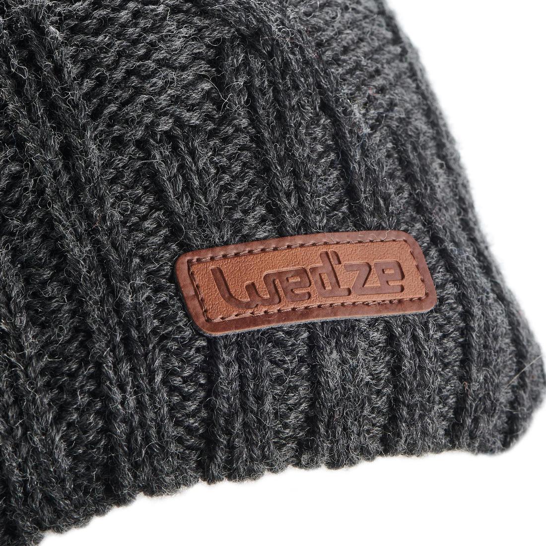 Gorro de Invierno Adulto Wedze Torsades Trenzas Gris
