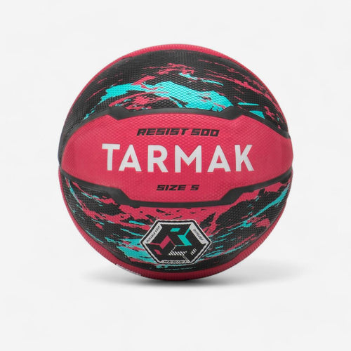 





Balón de básquetbol rosa y negro R500 talla 5