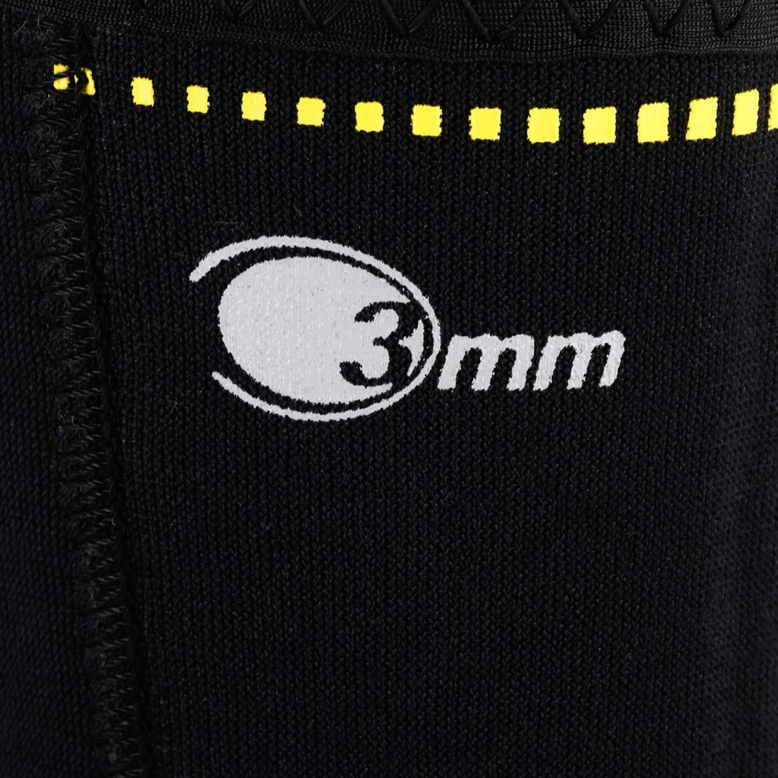 Zapatos acuáticos Submarinismo Neopreno 3 mm Negro