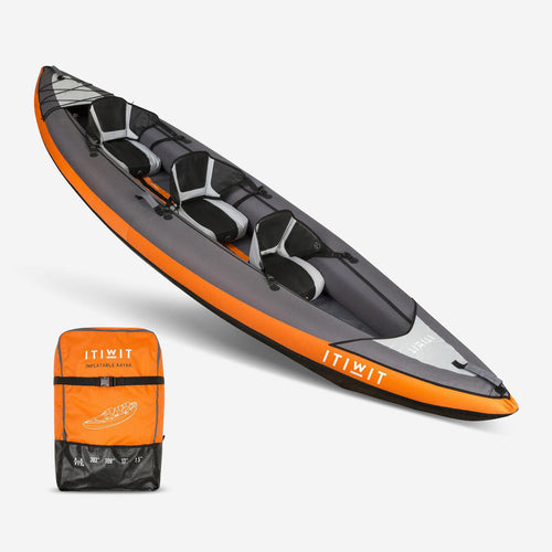 





Canoa Kayak Travesía Naranja 2/3 Plazas Inflable
