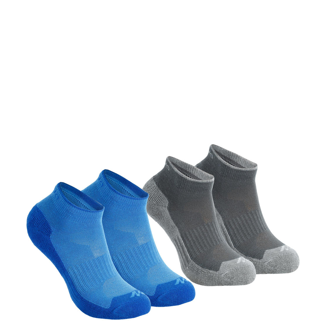 Calcetines de senderismo azul con gris para niños MH100, 2 pares - Decathlon Panama
