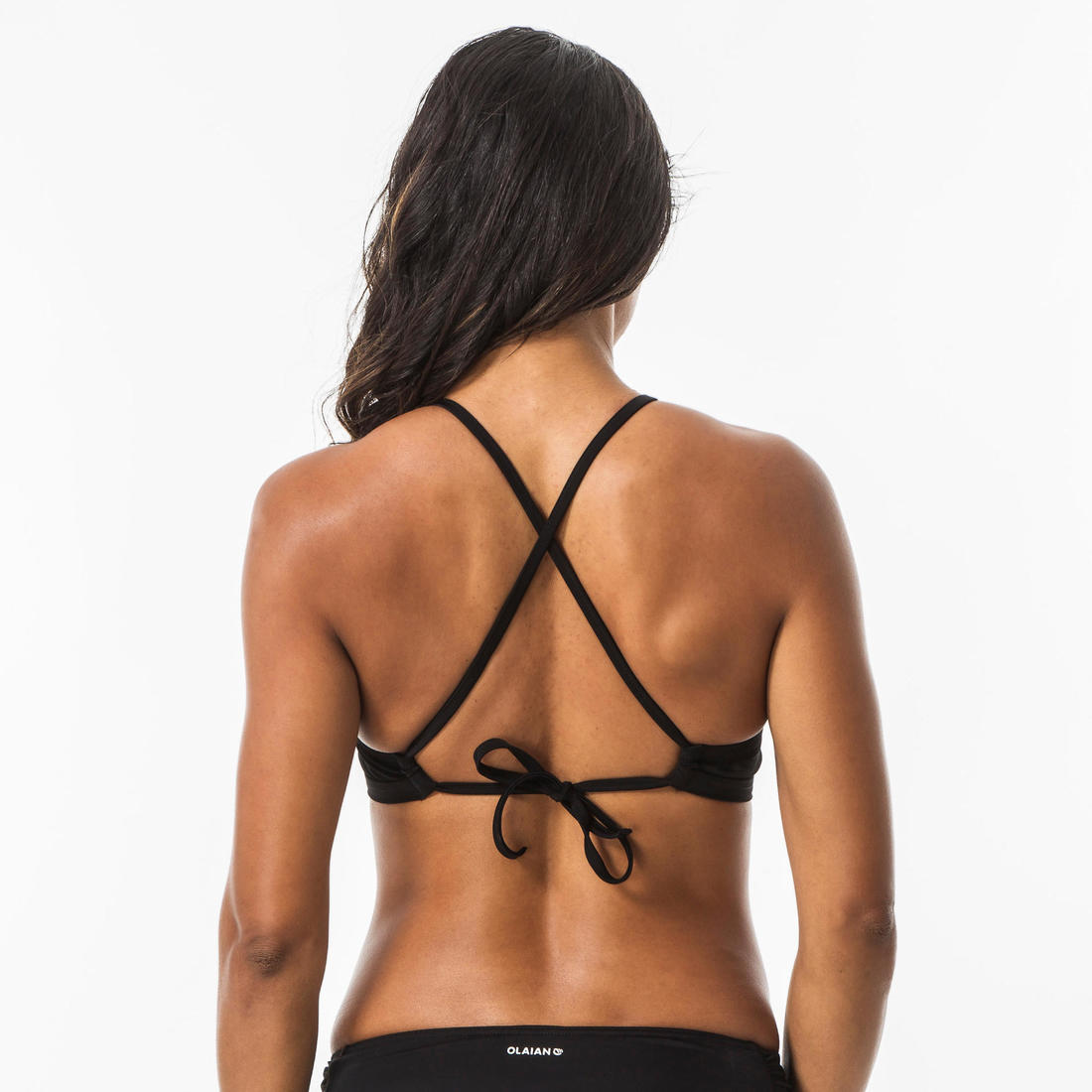 Top Bikini Surf Olaian Mujer Andrea Negro