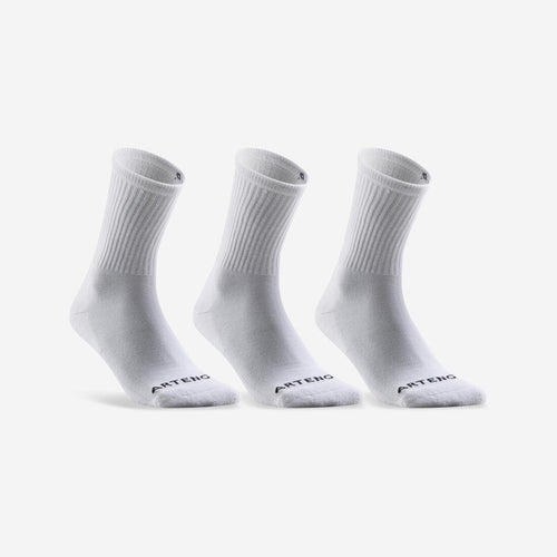 





Calcetines largos de deporte blanco RS 100, lote de 3 pares