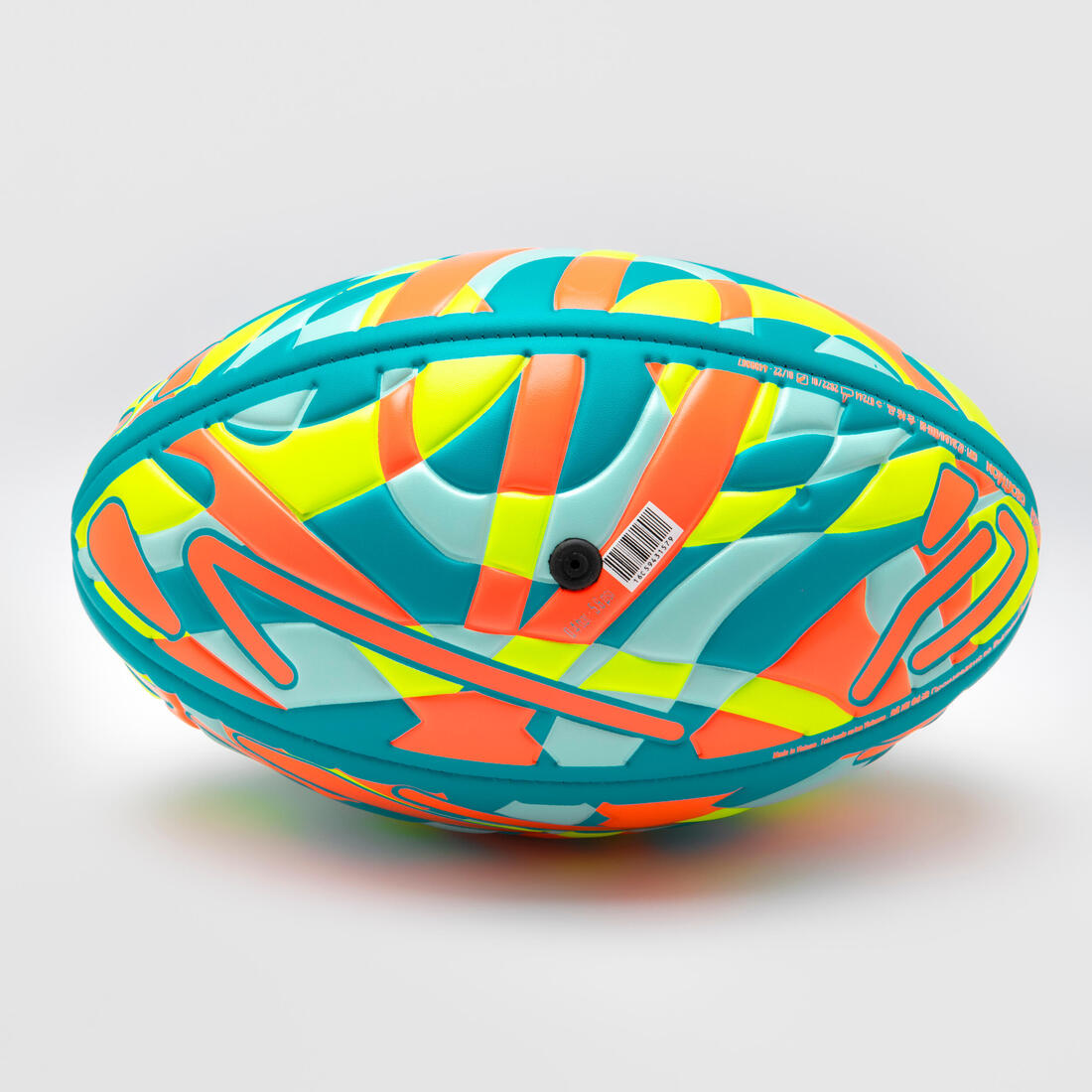 Balón de rugby playa - Talla 1 - R100 Midi City azul amarillo naranja
