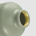 Botella de senderismo 100 tapón de rosca 0.75 litros aluminio caqui