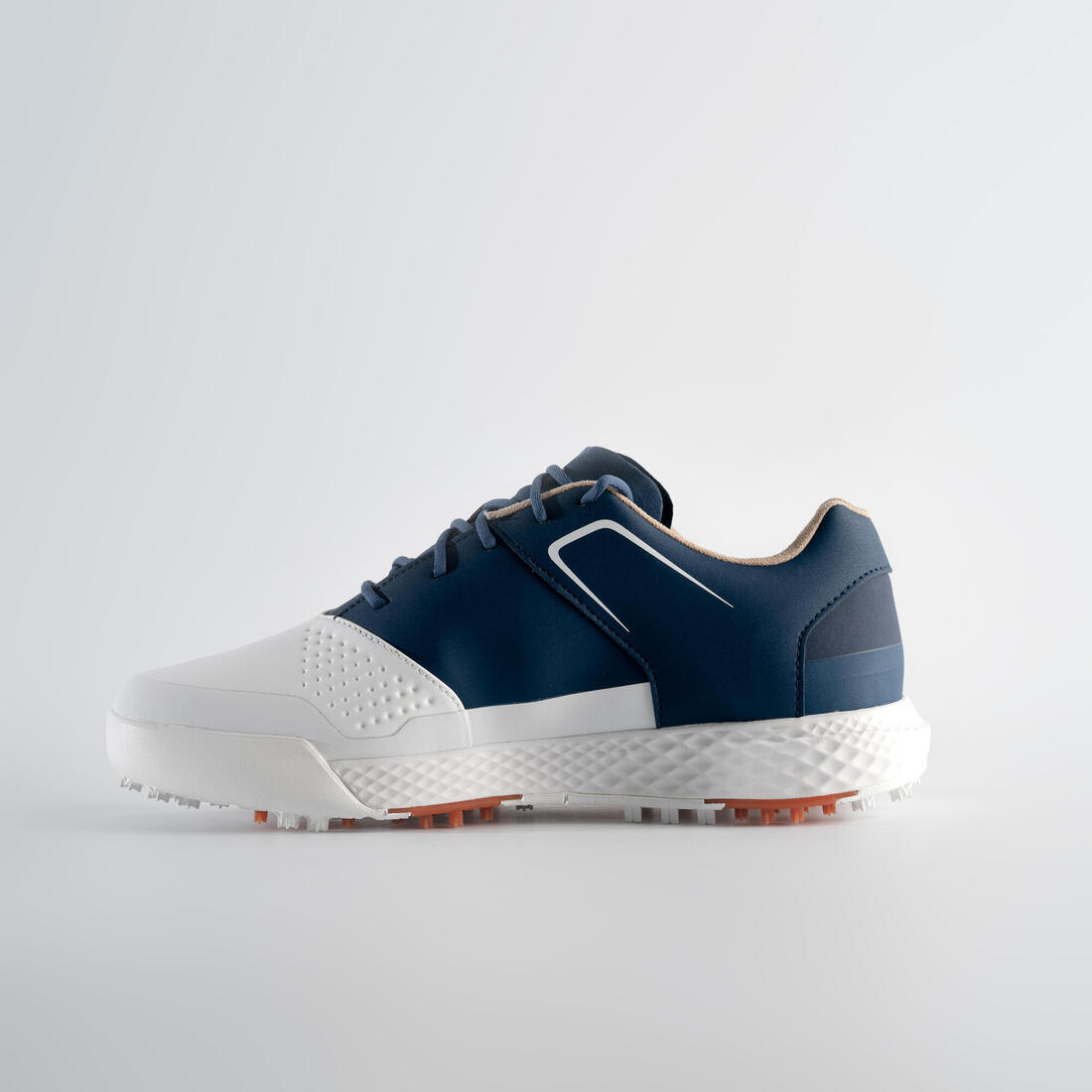 Zapatos de golf impermeables blancos para hombre Grip Waterproof
