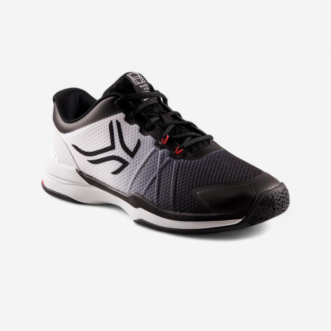 CALZADO DE TENIS HOMBRE TS590 BLANCO NEGRO MULTITERRENO