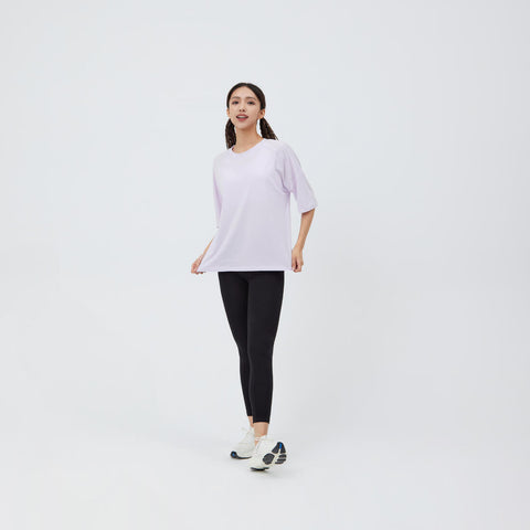 





Playera de fitness holgada malva para mujer 520