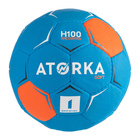 





Balón de handball H100 SOFT niños T1 azul/naranja