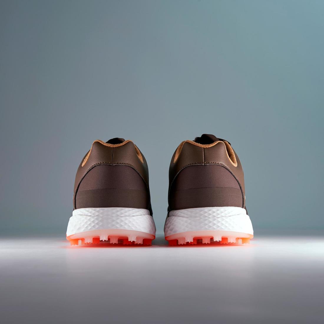 Zapatos de golf impermeables blancos para hombre Grip Waterproof