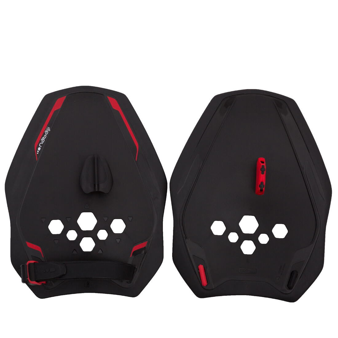 PALAS DE NATACIÓN QUICK'IN 900 NEGRO ROJO