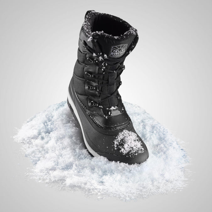 Botas nieve calidas impermeables de senderismo SH500 cordones homb Decathlon Panama