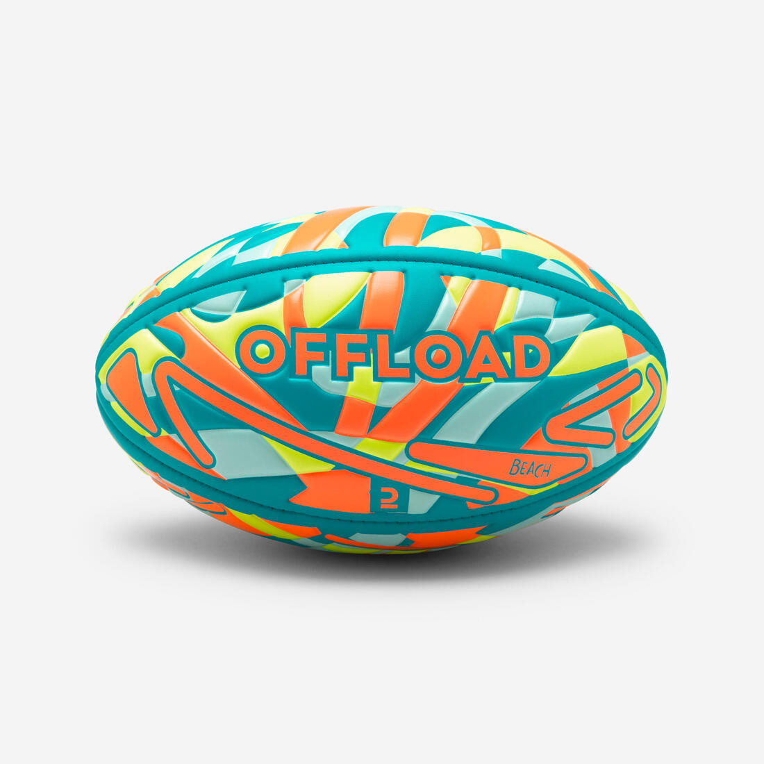 Balón de rugby playa - Talla 1 - R100 Midi City azul amarillo naranja