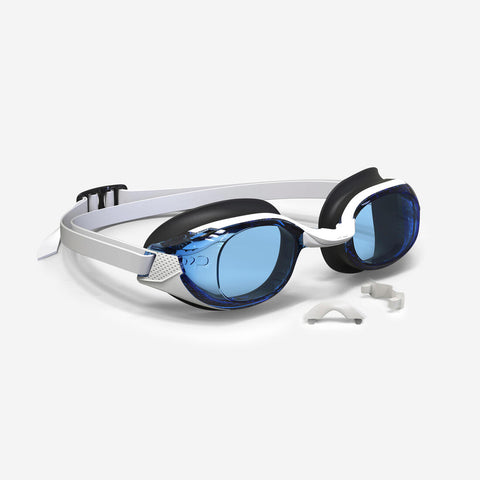 





Goggles Natación Bfit Negro Blanco Cristales Ahumados