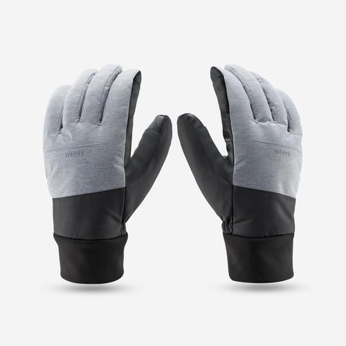 





Guantes de esquí gris perla con para adulto 100