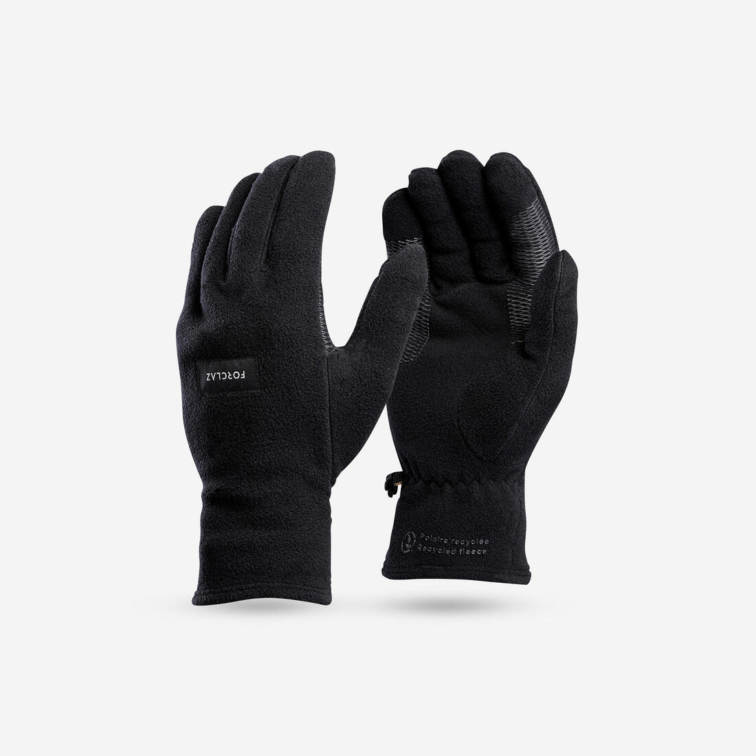 Guantes Polares Trekking y Montaña MT100 Negro Adulto