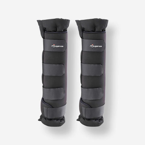 





2 protectores de reposo de equitación de algodón negros Stable Boots