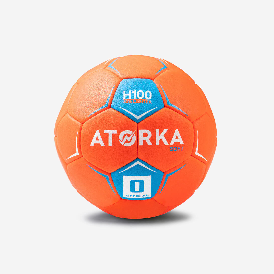 Balón Handball Atorka H100 Soft Niños T0  Naranja