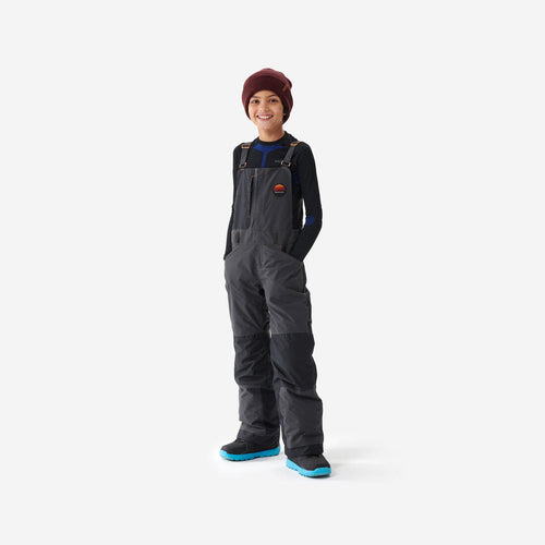 





Overol de snowboard niños resistente - Bib 500 niño - negro