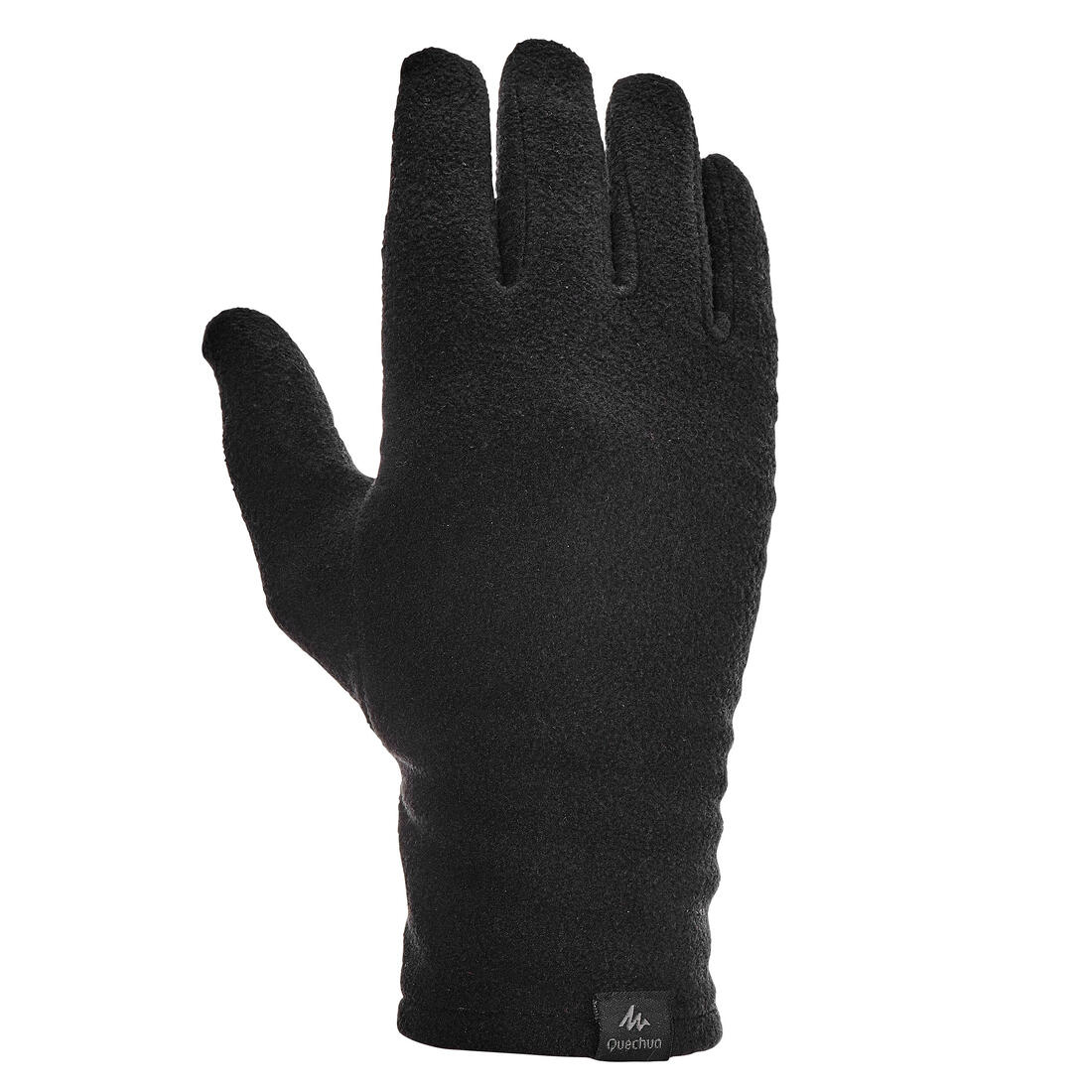 Guantes Polares de Montaña y Trekking Adulto Trek100 Interior Negro