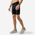 Mallas cortas de running transpirables negras para hombre Dry
