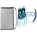 Kit de buceo con aletas, máscara y tubo azul para adulto Snorkel SNK 500 - Decathlon Panama
